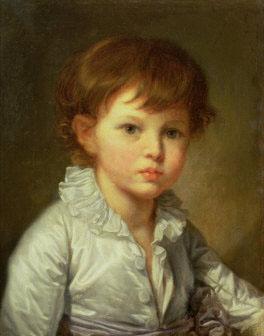 Jean-Baptiste Greuze ''Portrait of Count Stroganov as a Child